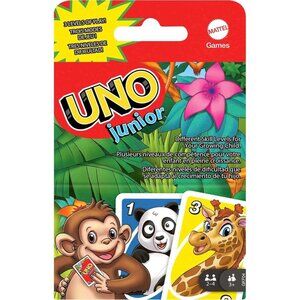 UNO Junior Card Game for Kids Ages 3 and Up 45 Cards Fun Family Game Night Toy